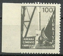 Turkey; 1959 Pictorial Postage Stamp 100 K. ERROR "Imperf. Edge" - Neufs