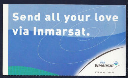 Advertising Post Card- INMARSAT, Send All Your Love Via Inmarsat. New, Divided Back . SIZE 181mm X150mm. - Altri & Non Classificati