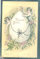 Relief - Gaufrée - Embossed - Prage - Angelot - BE - Easter