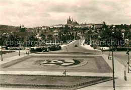 72709315 Praha Prahy Prague Burg Mit Manes-Bruecke  - Tschechische Republik