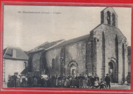 Carte Postale  23. Chambonchard  Rassemblement Devant L'église  Très Beau Plan - Other & Unclassified