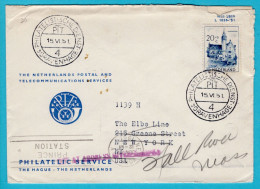 NEDERLAND Brief Filatelistische Dienst 1951 's Gravenhage Naar New York, USA En Doorgestuurd - Cartas & Documentos