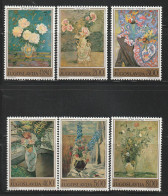 YOUGOSLAVIE- N°1462/7 ** (1974) Tableaux De Fleurs - Nuevos