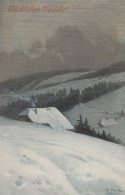 KÜNSTLER - ARTIST - FRITZ REISS,   Schwarzwaldlandschaft Im Schnee - Other & Unclassified