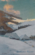 KÜNSTLER - ARTIST - FRITZ REISS,   Schwarzwaldlandschaft Im Schnee - Autres & Non Classés