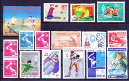 Sports - Table Tennis 33 Different MNH Stamps, Rare Collection, Lot - Tenis De Mesa