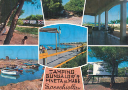 CARTOLINA  C14 SPECCHIOLLA,BRINDISI,PUGLIA-CAMPING BUNGALOW'S PINETA AL MARE-VACANZA,SOLE,BELLA ITALIA,VIAGGIATA 1973 - Brindisi