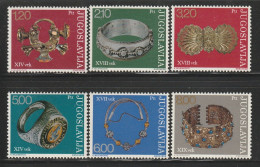 YOUGOSLAVIE- N°1471/6 ** (1975) Bijoux Anciens - Unused Stamps