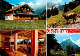 72707919 Hinterstein Bad Hindelang Giebelhaus Gaststube Giebel Bad Hindelang - Hindelang