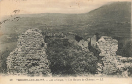 CPA Thonon Les Bains-Les Allinges-Les Ruines Du Château-92-Timbre   L2917 - Thonon-les-Bains