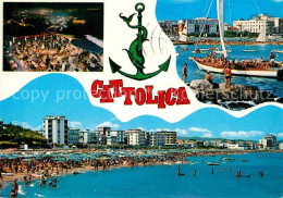 72707804 Cattolica Rimini Bar Restaurant Strand Hotels Hafen Segelboot Riviera A - Other & Unclassified