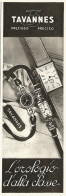 TAVANNES L'orologio D'alta Classe - Pubblicità Del 1940 - Vintage Advert - Advertising