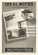 IDEAL MICRO La Termocucina Del Popolo - Pubblicità Del 1940 - Vintage Ad - Advertising