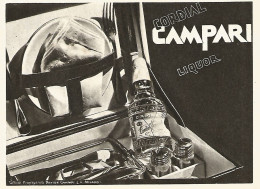 Cordial CAMPARI Liquor - Pubblicità Del 1940 - Vintage Advertising - Advertising