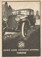 SPA - Società Ligure Piemontese Automobili - Pubblicità Del 1923 - Advert - Advertising