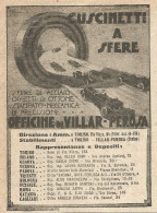 Cuscinetti A Sfere - Officine Di Villar Perosa - Pubblicità Del 1923 - Ad - Advertising
