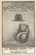 Il Vero BORSALINO è Inimitabile - Pubblicità Del 1923 - Vintage Advert - Advertising