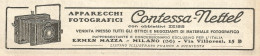 Apparecchi Fotografici CONTESSA-NETTEL - Pubblicità Del 1923 - Vintage Ad - Advertising