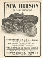 Motocicli NEW HUDSON - Pubblicità Del 1923 - Vintage Advertising - Pubblicitari