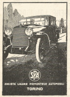 SPA - Società Ligure Piemontese Automobili - Pubblicità Del 1923 - Advert - Pubblicitari