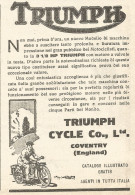 Motocicletta TRIUMPH - Pubblicità Del 1923 - Vintage Advertising - Pubblicitari