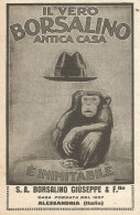 Il Vero BORSALINO è Inimitabile - Pubblicità Del 1923 - Vintage Advert - Pubblicitari
