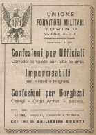 Unione Forniture Militari - Torino - Pubblicità Del 1917 - Vintage Advert - Publicités