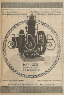 Motori Ad Olio ITALIA - Muzz - Firenze - Pubblicità Del 1917 - Vintage Ad - Publicités