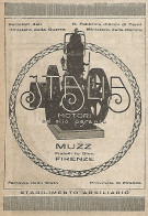 Motori Ad Olio ITALIA - Muzz - Firenze - Pubblicità Del 1917 - Vintage Ad - Reclame