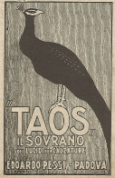 TAOS - Lucidi Per Calzature - Pubblicità Del 1917 - Vintage Advertising - Publicités