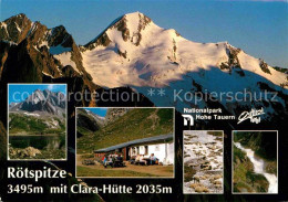 72707740 Praegraten Grossvenediger Roetspitze Mit Clara Huette Nationalpark Hohe - Otros & Sin Clasificación