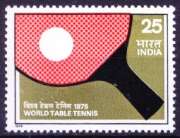 India 1975 MNH, World Table Tennis Championships Sports - Tafeltennis