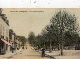 DOMPIERRE-SUR-BESBRE RUE DU CHAMP DE FOIRE  ( CARTE COLORISEE ET TOILEE ) - Autres & Non Classés