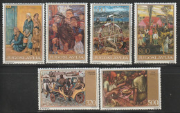 YOUGOSLAVIE- N°1510/5 ** (1975) Tableaux - Unused Stamps