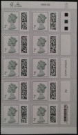 S.G. V4702 ~ A BLOCK OF 10 X 2p NEW BARCODED MACHINS UNFOLDED AND NHM #01424 - Machins