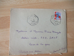 Lagrave Recette Auxiliaire Cachet Hexagonal Lettre - 1921-1960: Moderne