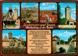 72707147 Rothenburg Tauber Alte Schmiede Roederturm Innenseite Bastei Basteibrue - Rothenburg O. D. Tauber