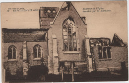 Zemst - Deelgemeente Eppegem - Buitenkant Afgebrande Kerk 1914-1918 (niet Gelopen Kaart) - Zemst
