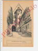 Gravure Presse 1946 Ammerschwihr Alsace Format 24 X 16 Cm Dessin De Klippstiehl - Unclassified