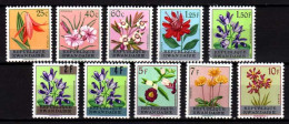 Belgisch Congo Belge - Rwanda 1963 N° 13/22 MNH Complete Set Flowers  - Fleurs - Bloemen C20.00Eu - Ongebruikt