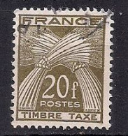 FRANCE   TAXE  N° 87   OBLITERE - 1859-1959 Usati