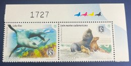 Uruguay 2014 Pinnipeds, Fauna Marina, Lobo Fino Y Leon Marino, Set Of 2, Sc 2483, MNH. - Uruguay