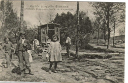 Carte Photo.Gitans.roulotte.gens Du Voyage,bohémiens,Gipsy,caravane.Tsiganes.enfants  1916 Nr 2010 D1 - Europe