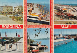 CARTOLINA  C14 ROSOLINA MARE,ROVIGO,VENETO-MARE,SOLE,VACANZA,SPIAGGIA,LUNGOMARE,BARCHE A VELA,VIAGGIATA 1978 - Rovigo