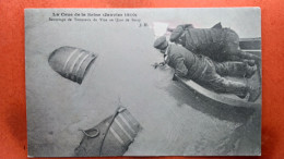 CPA (75) La Crue De La Seine. Paris. Sauvetage De Tonneaux De Vins Au Quai De Bercy.  (7A.938) - Paris Flood, 1910