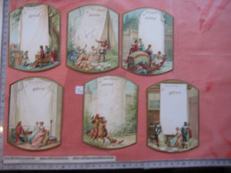 6 Cartes 1903, Liebig Compagnie Complete Set Tischkarten, Cartes De Table Nr 19 - Scenes With Historical Costumes - Liebig