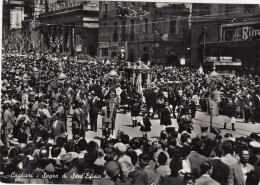 CAGLIARI-SAGRA DI S. EFISIO- CARTOLINA VERA FOTOGRAFIA  VIAGGIATA IL 5-9-1957 - Cagliari