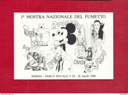 Parma, Parco Ducale- 1a Mostra Nazionale Del Fumetto. Aprile 1990- Standard Size, Divided Back, New - Sammlerbörsen & Sammlerausstellungen