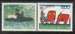 YOUGOSLAVIE- N°1553/4 ** (1976) - Unused Stamps