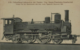 1-B-1 Schnellzug-Lokomotive Der Oesterr. Ung. Staats-Eisenbahn-Gesellschaft - Egerstorff, Hannover 1883 - Trenes